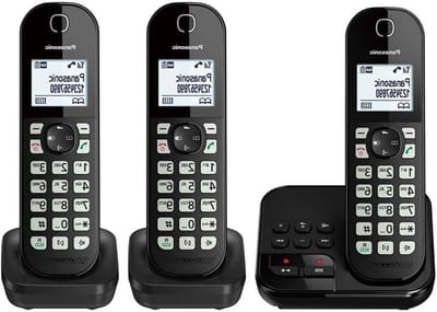 DECT Telefoon - Draadloze telefoon - Thuisgebruik - Nummerblokkering tot 50 nummers - 3 handsets - Zwart
