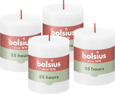 Stompkaarsen - Huishoudkaarsen - Sfeer Creëren - Plantaardige Wax - 4 Stuks - Wit