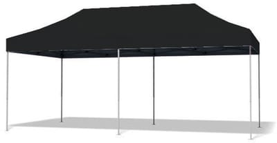 Easy up 3x6m zwart 30mm (aluminium buizen) zonder zijwanden semi prof partytent opvouwbaar