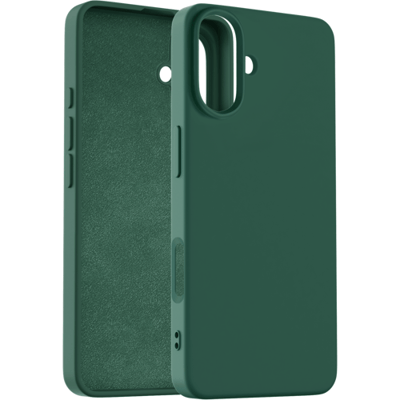 Coverzs Luxe Magnetische Siliconen Hoesje Geschikt voor iPhone 16 – Groen, Slank, Schokbestendig en Premium Design