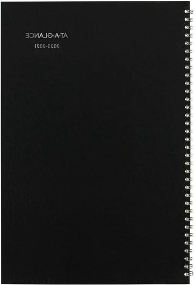 Academische Planner - Maandelijkse Kalender - Jaarplanning Beheren - Inkt Bloed Resistente Papier - 8x12 Inch - Zwart