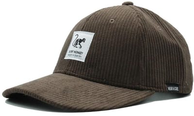 Surf Monkey - Corduroy baseballpet - gerecycled polyester - Eén maat - Bruin