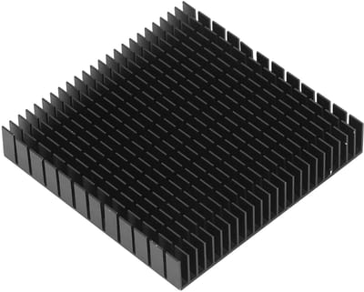 Aluminium Koeler Module - Koelblok Heatsink - Componenten Koelen - Geoxideerde Behandeling - 120x120x20mm - Wit