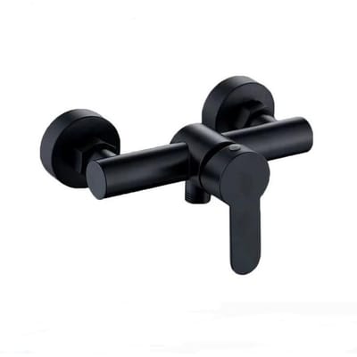Robinet de Douche Mural en Acier Inoxydable Mitigeur Eau Froide Pour Pommeau de Douche de Salle de Bain Douchette à Main (Black,G1/2) noir