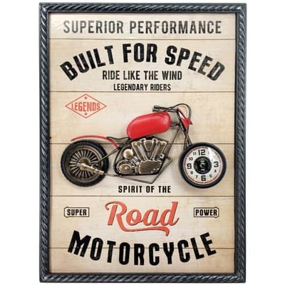 Klokken Signes Grimalt Motorfiets Wandklok Ornament