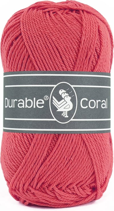 Durable Coral - 221 holly berry - Gemerceriseerd Katoen Garen
