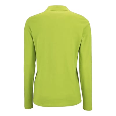 SOLS Dames/Dames Perfect Pique Poloshirt met Lange Mouwen (Appelgroen)