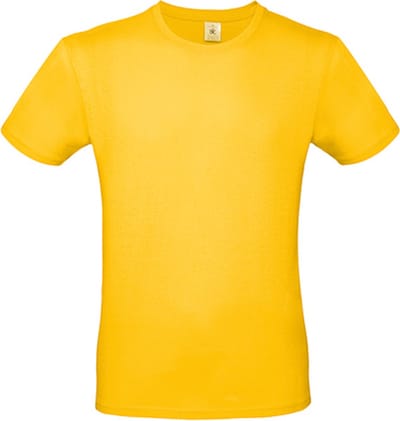 2-Pack herenshirt '150' met ronde hals B&C Collectie Goud maat XS