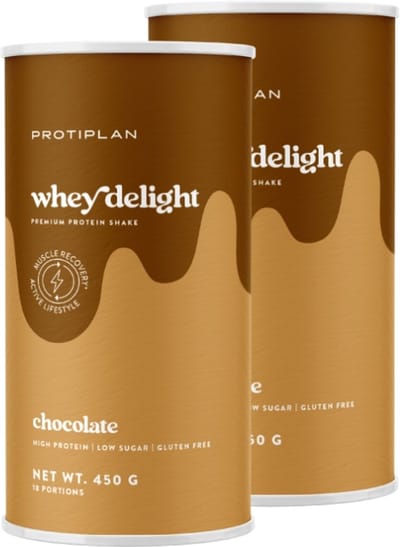 Protiplan | Whey Protein Delight | Chocolate Heaven | 2 Stuks | 2 x 450 g
