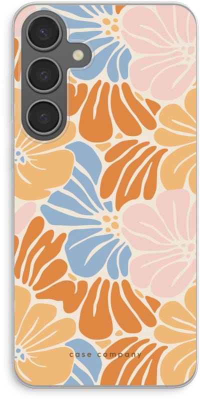 Case Company® - Hoesje geschikt voor Samsung Galaxy S24 Plus hoesje - Flowers Pattern 2 - Soft Cover Telefoonhoesje - Bescherming aan alle Kanten en Schermrand