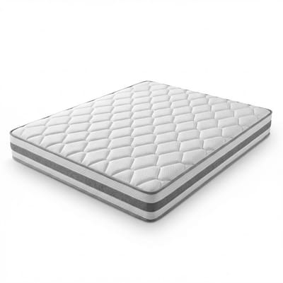 HAUSS SPOLE Matras 90x200 cm - 7-Zones Pocketvering en Comfortschuim - Ergonomisch en Ademend - 25 cm Hoog - Wit