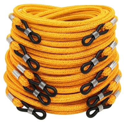 10-delige oranje brillenkoord set – nylon brillenbandjes voor zonnebril en leesbril – antislip brillenkoord