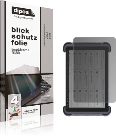 dipos – Matte Privacy Screenprotector geschikt voor MUCAR 892BT | Anti-Spy Beschermfolie