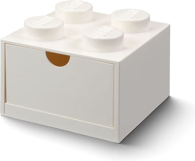 LEGO - Opbergbox Bureaulade Brick 4 - Kunststof - Wit