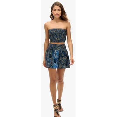 Superdry - St. Tropez-minirok met paisleyprint - Dames - Rokken
