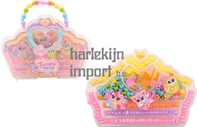 Johntoy kralenset prinsessen doos Twinkle Pets kleurrijk speelgoed.