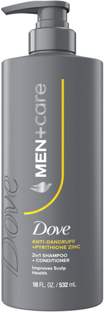 Dove Men+Care 2-in-1 Shampoo & Conditioner Anti-Roos Voor Mannen 532 ml – Met Pyrithione Zinc – Verbetert Hoofdhuidgezondheid