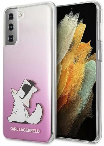 Karl Lagerfeld Choupette Fun - Hoesje voor mobiele telefoon - Roze - Lichte Constructie - Hoge Kwaliteit Materialen