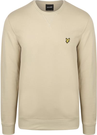 Lyle & Scott Sweater Greige - Maat S - Heren - Sweaters