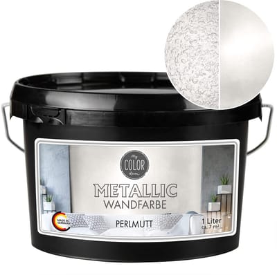 My Color Room Metallic Muurverf - Hoogglans Afwerking - Waterbasis - Terpentine vrij - Parelmoer - 1 Liter