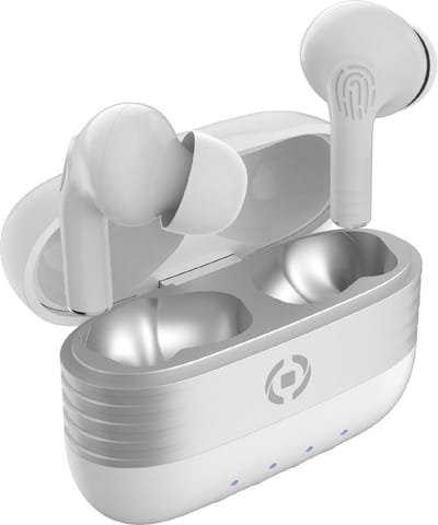 Celly Slim Draadloze Oordopjes - In-ear koptelefoon met Noise Cancelling - Bluetooth - Wit