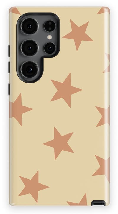 DripCase Hoesje Samsung Galaxy S24 Ultra | Sterren Design | Magnetisch Opladen | 2-in-1 Ontwerp | Stars Backcover Amber Dust