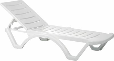 CLP Aqua - Set van 10 ligstoelen wit