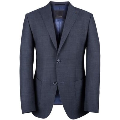 Roy Robson Colbert Fine Contrast Structure Midden Blauw / male