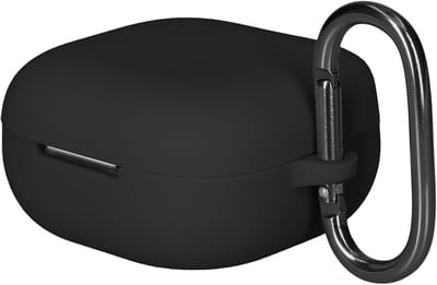 kwmobile cover voor oordopjes case - geschikt voor Anker Soundcore P31i / Soundcore R60iNC - Trendy beschermhoes draadloze oordopjes in zwart