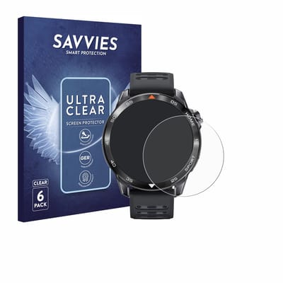Savvies - Screenprotector voor Xiaomi Mibro GS Pro 2 - Folie Beschermfolie transparant 6 Stuks