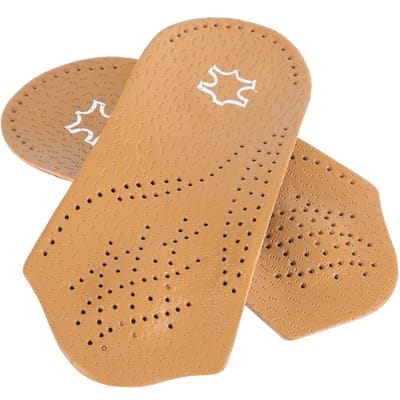 34 Longueur Unisexes Pieds Plats Support d'Arche Soulagement de la Douleur Massage Semelles de Chaussures Semelles Orthopédiques Marron 4142 35/36 beige