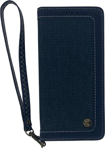 Shop4 Wallet Hoesje geschikt voor Samsung Galaxy S9 - Book Case Jeans - Donkerblauw - Pasjeshouder