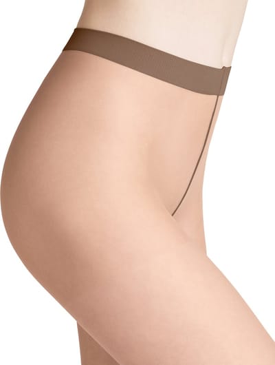 FALKE Invisible Deluxe eenkleurig materiaal transparant 8 DEN panty dames bruin - maat M