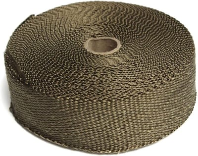 Hittewerende Tape - Isolatie Band - Motor Uitlaat - Hoge Temperatuur - 15 m x 50 mm - Titanium