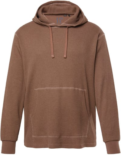 JP 1880 - Heren - Hoodie capuchontrui wafelstructuur - Kaneel - Maat 3XL