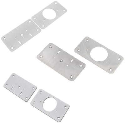 Dailygoods- Scharnierreparatieborden 8 Stuks - Bevestigingsbeugel - Schroeven - Roestvrij Staal - Geschikt voor Kast/Deur - Eenvoudig te Installeren - Scharnierplaten