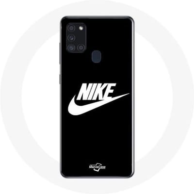 Coque - Maniacase - Galaxy A21S - Nike Logo - Souple - Noir et Blanc blanc