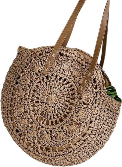 Bovista Strandtas - Ibiza - Tas - Tote Bag - Shopper - Khaki - Met Rits