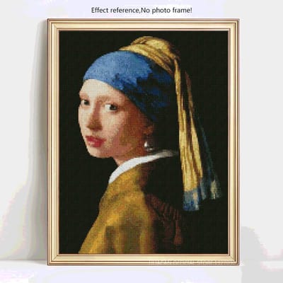 Peinture de diamant rond complet, Portrait, broderie de diamant, image de mosaïque de beauté, vente 20X30 gray