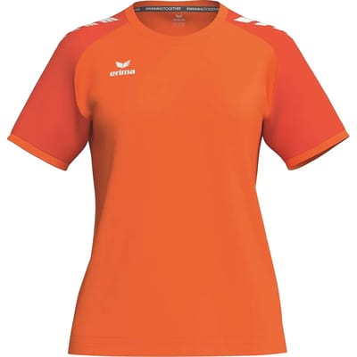 Erima Wings Shirt Korte Mouw Dames - Oranje / Mandarine | Maat: 34
