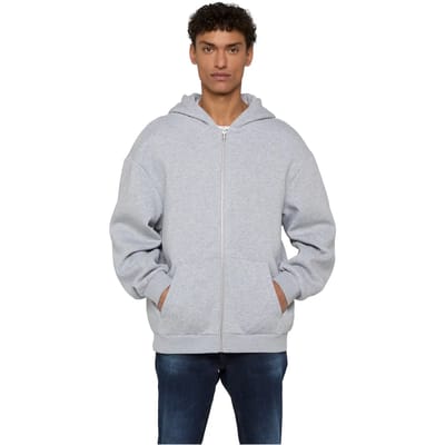 Urban Classics - Fluffy Vest met capuchon - 3XL - Grijs