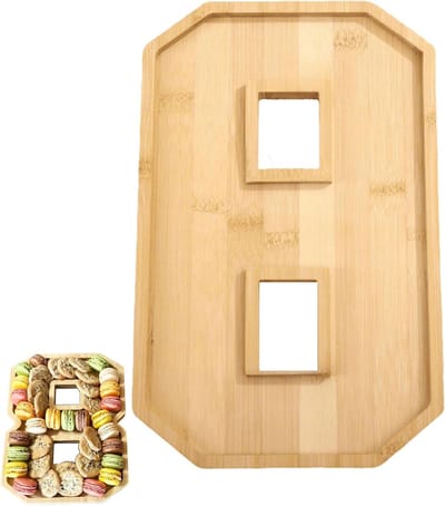 Houten Vleesplank in Cijfervorm - Houten Pallet Set voor Feestelijke Deli Tray en Verjaardagen (8)