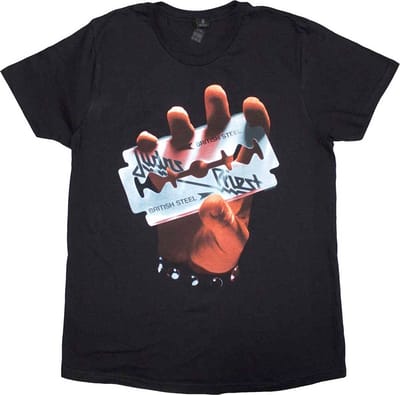 Judas Priest - British Steel Dames T-shirt - L - Zwart