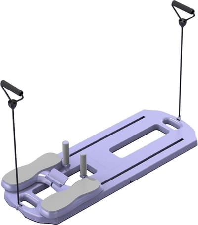 Pilates Board - Fitness Trainer - Thuis Sporten - Opvouwbaar Ontwerp - 102 cm Lengte - Paars