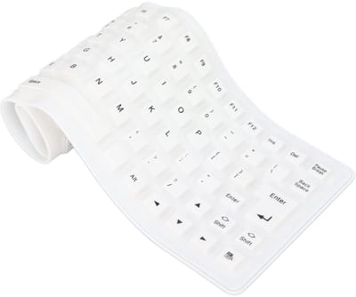 Dailygoods - Waterdicht toetsenbord - Opvouwbaar siliconen toetsenbord - Stijlvol en praktisch - Slank formaat - USB-gamingtoetsenbord - Geschikt voor...