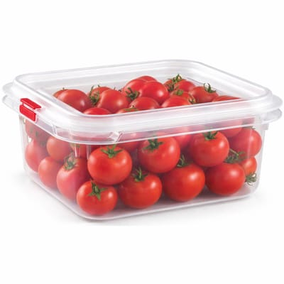 Plasticforte vershoudbakje - met deksel - 17 x 16 x 7 cm - 1L - meal prep bakjes