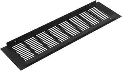 Ventilatierooster - Luchtgitter Afdekking - Ruimte Ventilatie - Corrosiebestendig Aluminium - 100 x 150 mm - Zwart