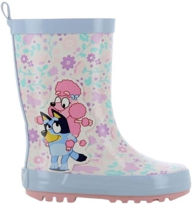 Bluey - Regenlaarzen kinderen van 2 tot 6 jaar - Bluey en Coco Rubberen kinderlaarzen - Regenlaarsjes voor meisjes - Maat 25 - Blauw
