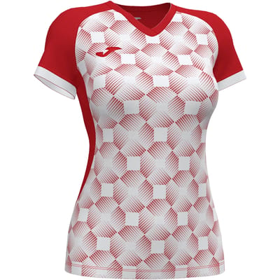 Joma Supernova Iii T-shirt Met Korte Mouwen Rood,Wit 11-12 Years Kinderen