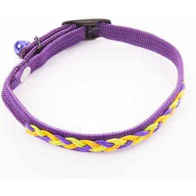 Gevlochten nylon halsband voor katten Martin Sellier